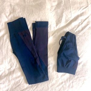 Laain Seamless Athletic Set Bra and Leggings (XS)